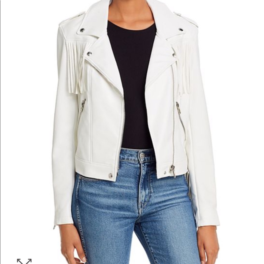 BLANKNYC
Fringed Faux Leather Moto Jacket